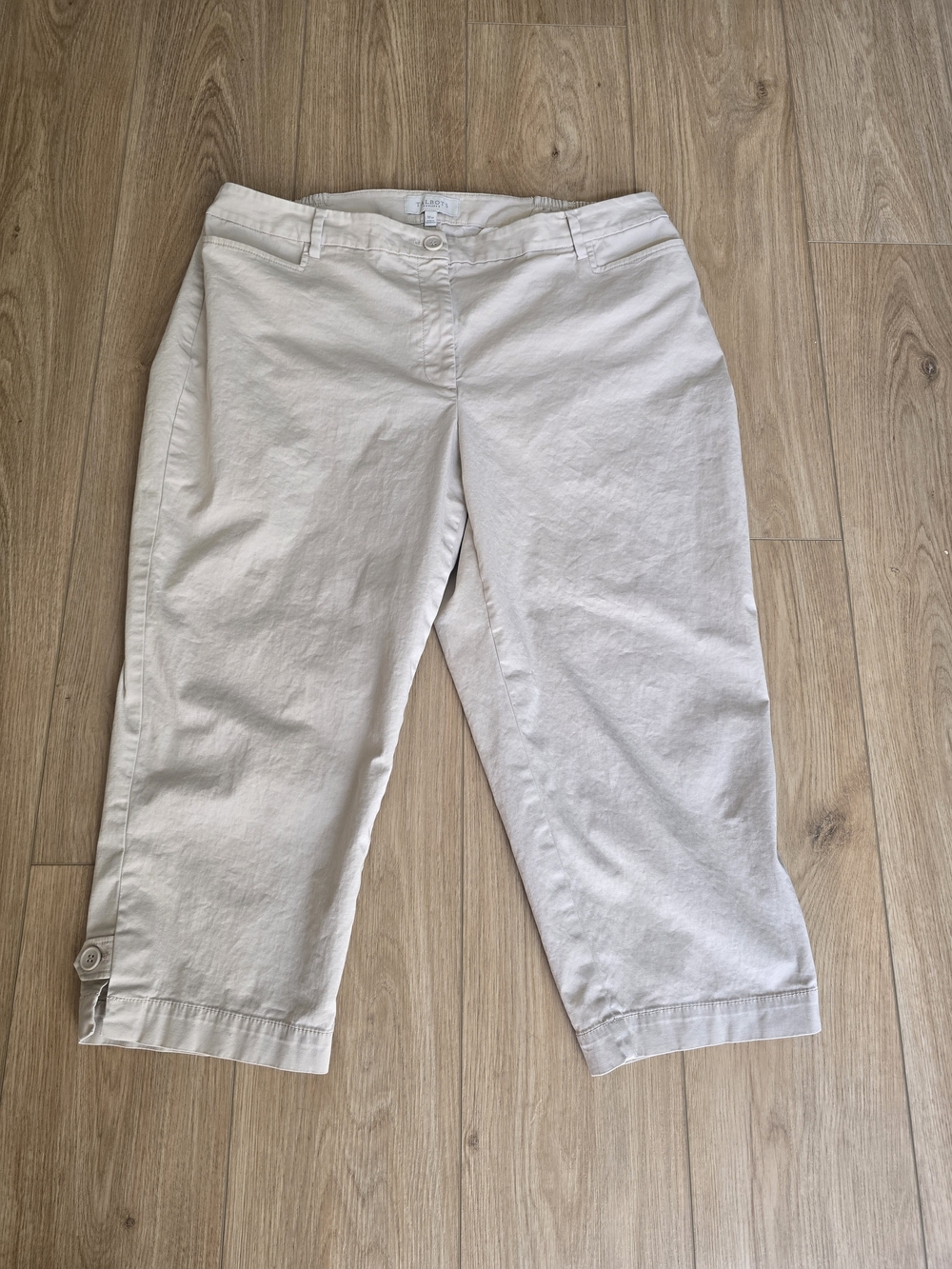 Talbots Light Beige Capri Pants 16W